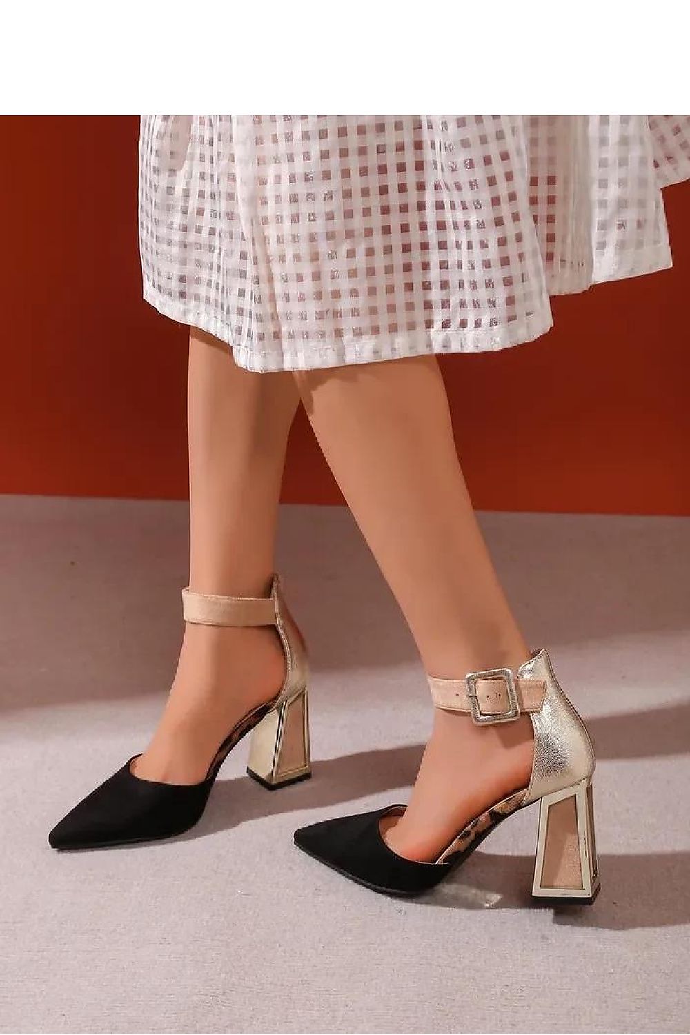  Pumps met dikke hak model 216288 PRIMO 
